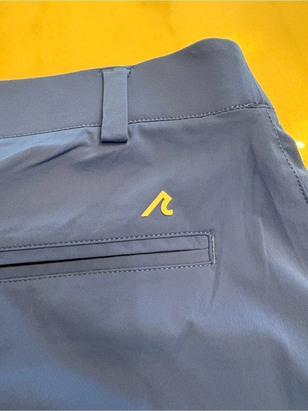 REDVANLY Men’s Performance Flat-Front Shorts in OLYMPIC BLUE - Medium